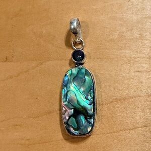 Pretty Dainty Abalone Pendant Necklace